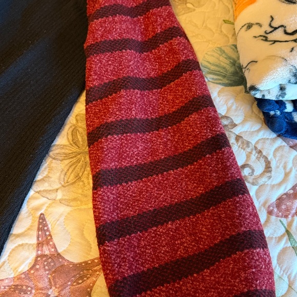 Saints & Hearts Black and rust Striped Sleeve Sweater. Small. - Picture 3 of 3